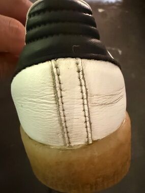 Black and White Leather Heel Shoe - Classic Two-Tone